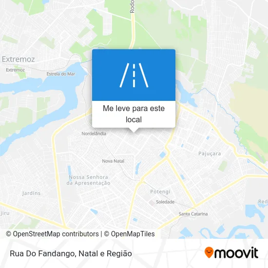 Rua Do Fandango mapa