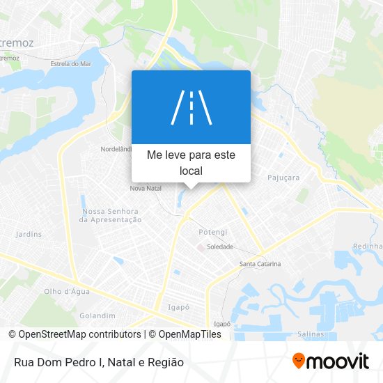 Rua Dom Pedro I mapa