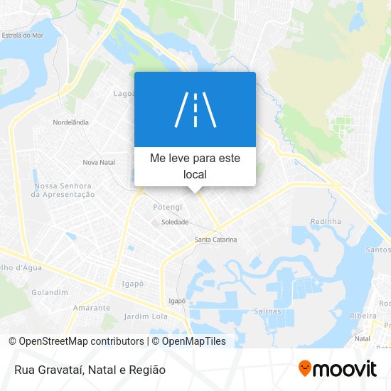 Rua Gravataí mapa