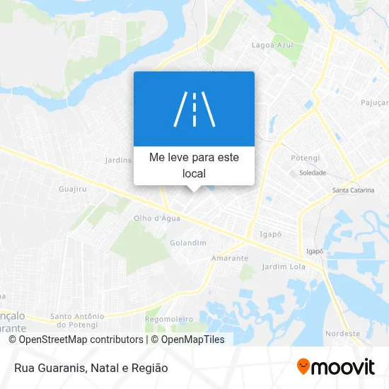 Rua Guaranis mapa