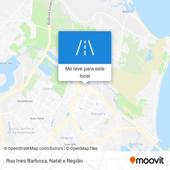 Rua Ines Barbosa mapa