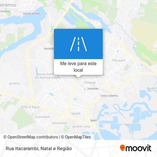 Rua Itacarambi mapa