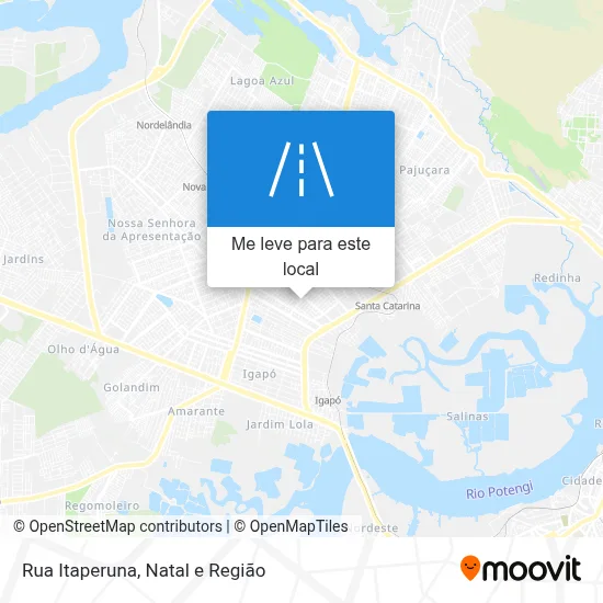 Rua Itaperuna mapa