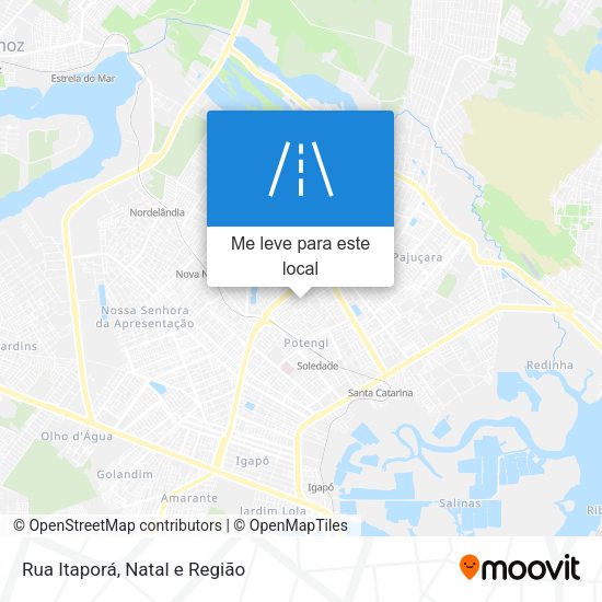 Rua Itaporá mapa