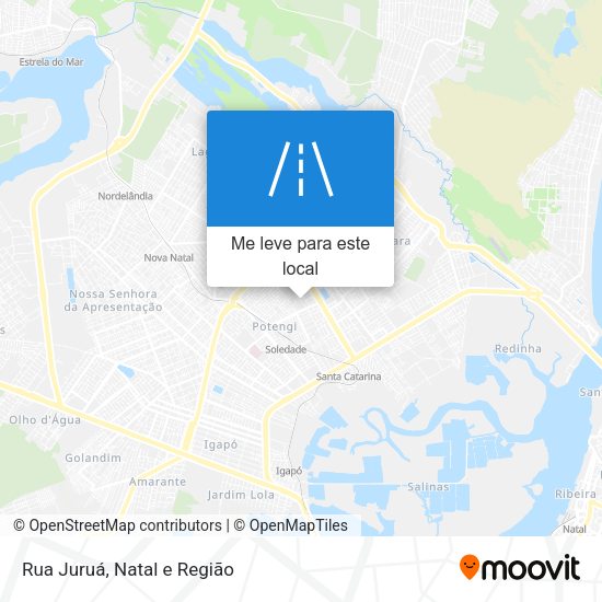 Rua Juruá mapa
