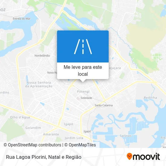 Rua Lagoa Piorini mapa