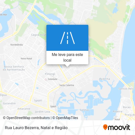 Rua Lauro Bezerra mapa