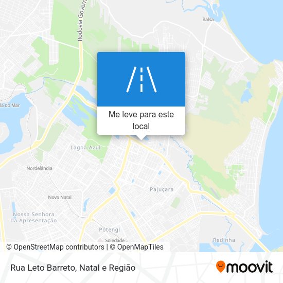Rua Leto Barreto mapa