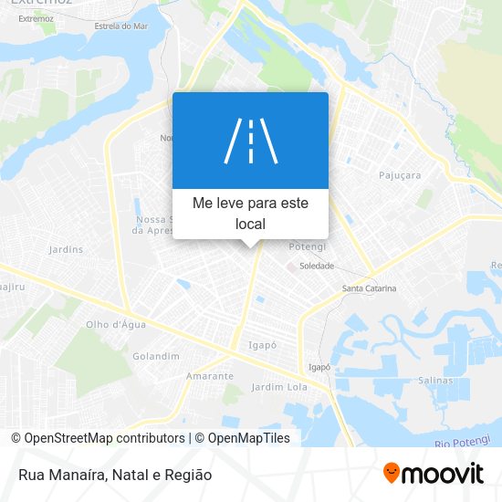 Rua Manaíra mapa