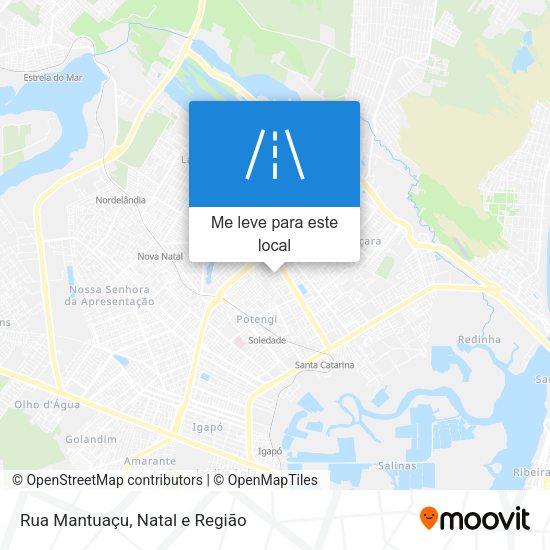 Rua Mantuaçu mapa
