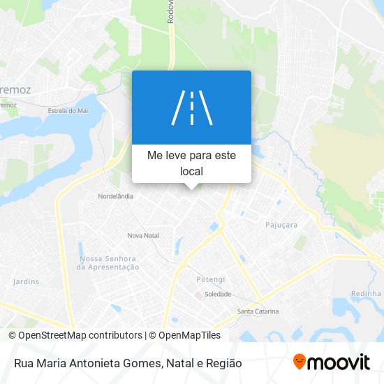 Rua Maria Antonieta Gomes mapa