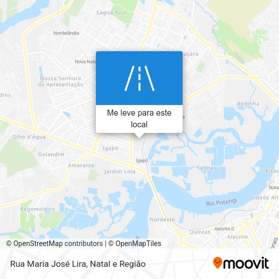 Rua Maria José Lira mapa