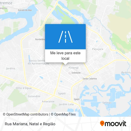 Rua Mariana mapa
