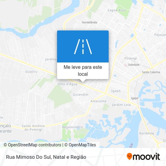 Rua Mimoso Do Sul mapa