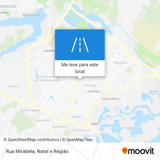 Rua Mirabela mapa