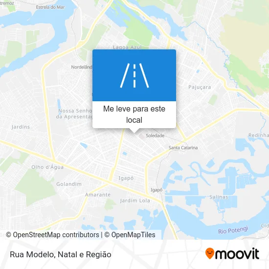 Rua Modelo mapa