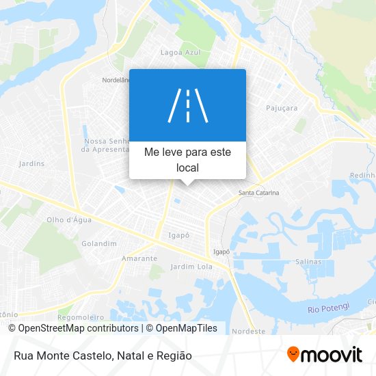 Rua Monte Castelo mapa