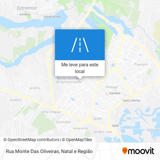 Rua Monte Das Oliveiras mapa