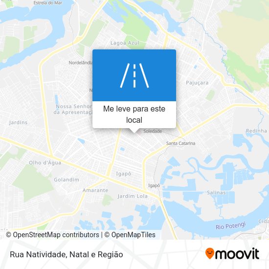 Rua Natividade mapa