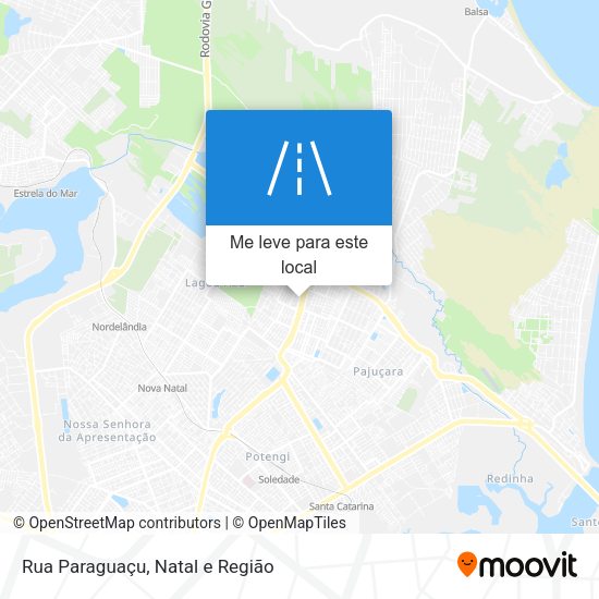 Rua Paraguaçu mapa
