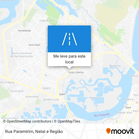 Rua Paramirim mapa