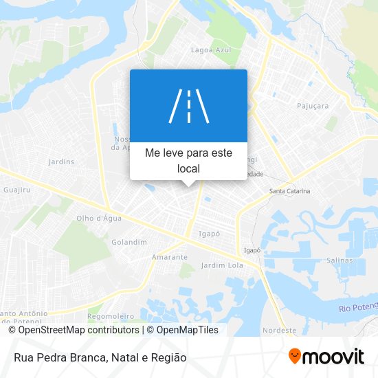 Rua Pedra Branca mapa