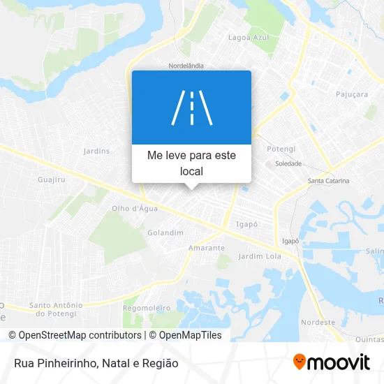 Rua Pinheirinho mapa