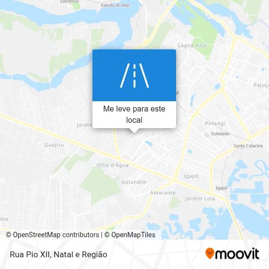 Rua Pio XII mapa