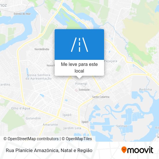 Rua Planície Amazônica mapa