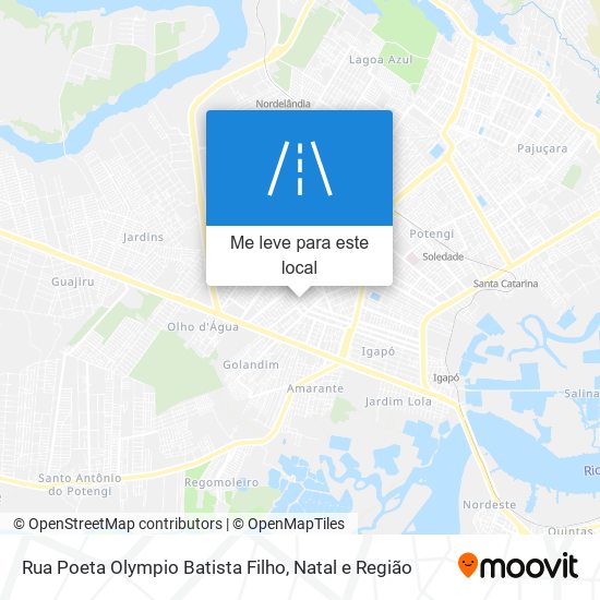 Rua Poeta Olympio Batista Filho mapa