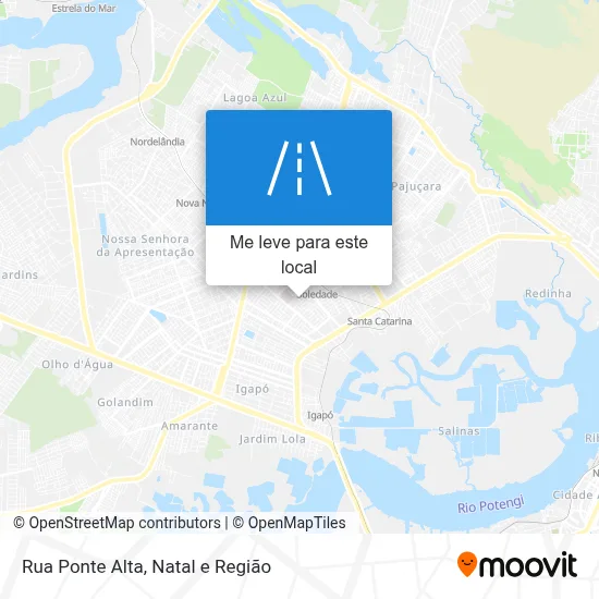 Rua Ponte Alta mapa