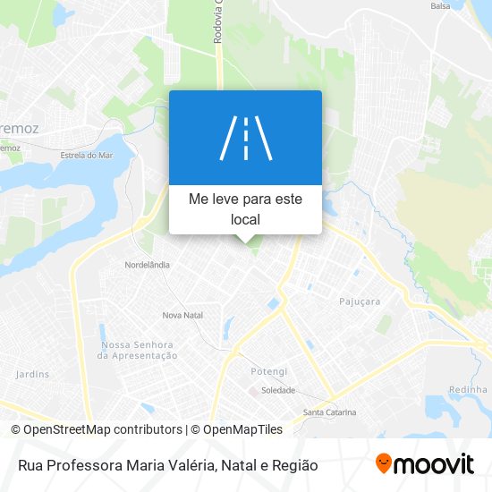 Rua Professora Maria Valéria mapa