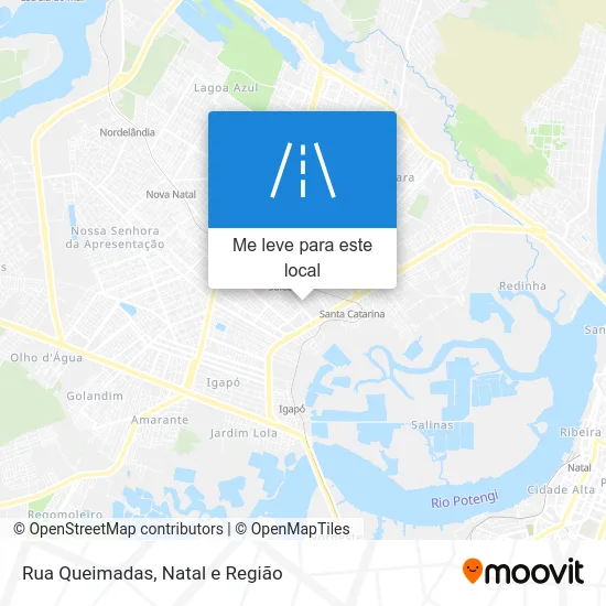 Rua Queimadas mapa