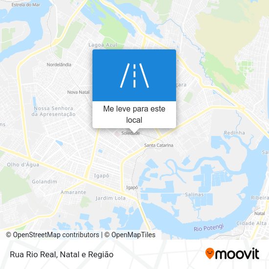 Rua Rio Real mapa