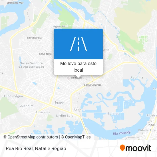Rua Rio Real mapa