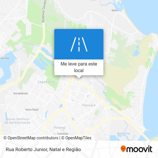 Rua Roberto Junior mapa