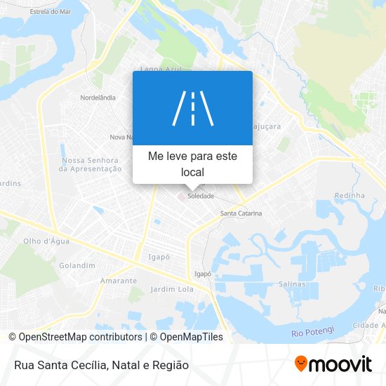 Rua Santa Cecília mapa