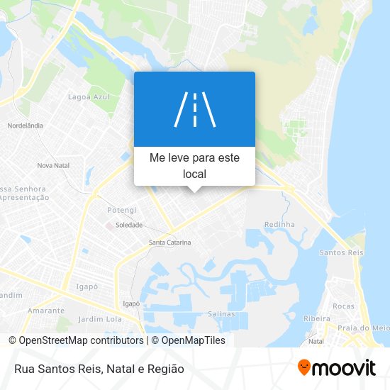 Rua Santos Reis mapa