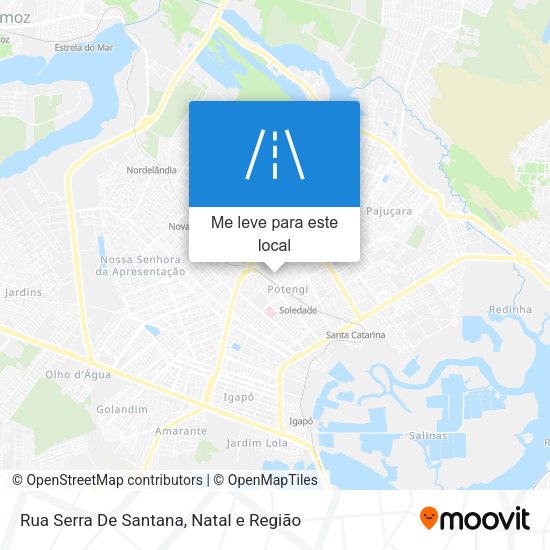 Rua Serra De Santana mapa