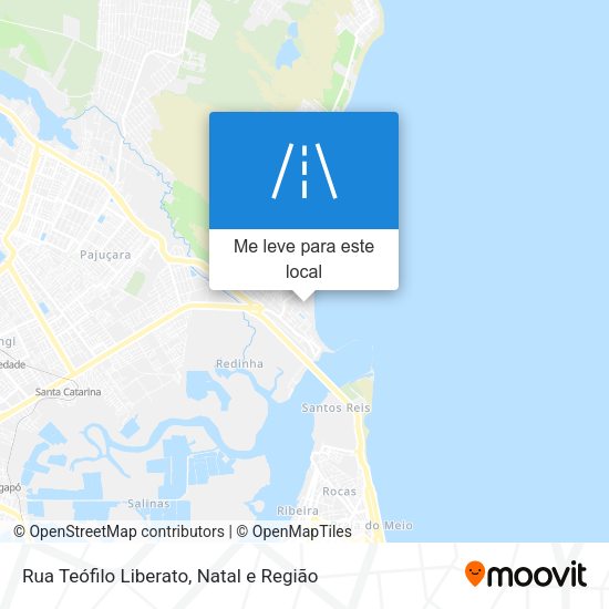 Rua Teófilo Liberato mapa