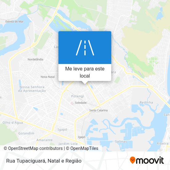 Rua Tupaciguará mapa