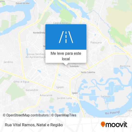 Rua Vital Ramos mapa