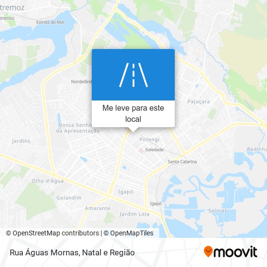 Rua Águas Mornas mapa