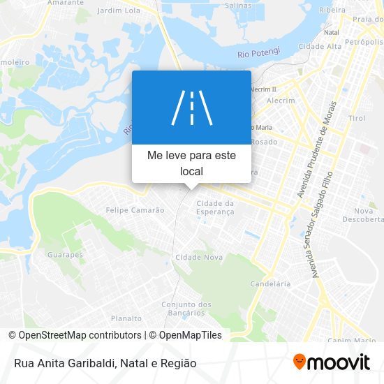 Rua Anita Garibaldi mapa