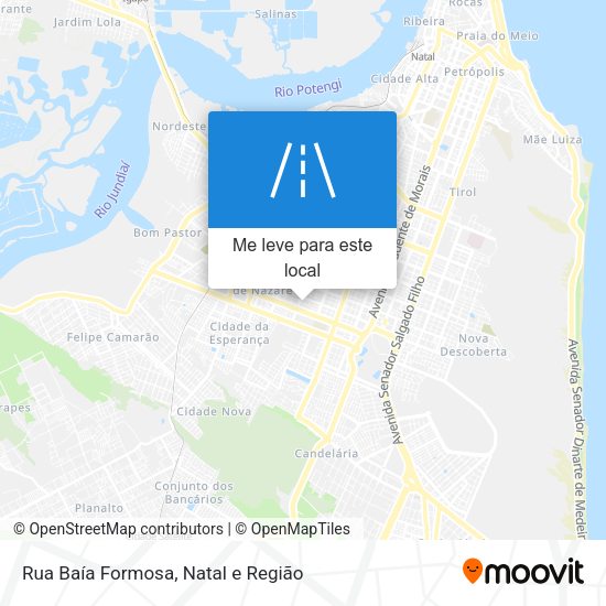 Rua Baía Formosa mapa