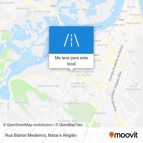 Rua Bianor Medeiros mapa