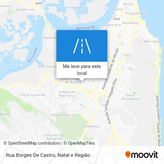 Rua Borges De Castro mapa