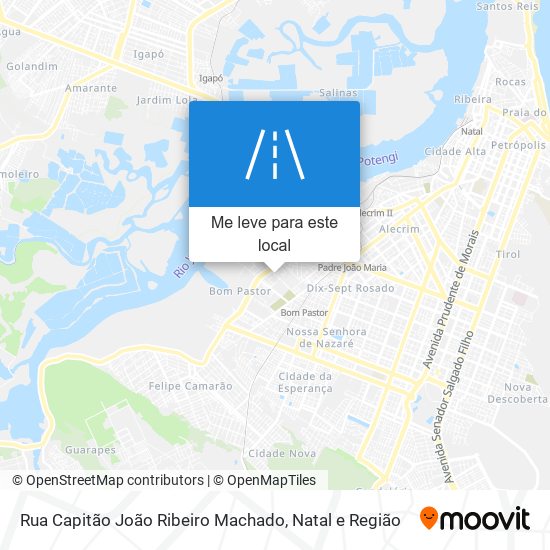 Rua Capitão João Ribeiro Machado mapa