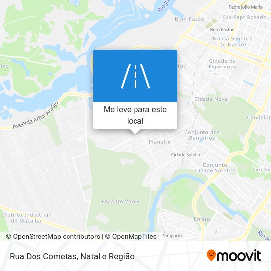 Rua Dos Cometas mapa