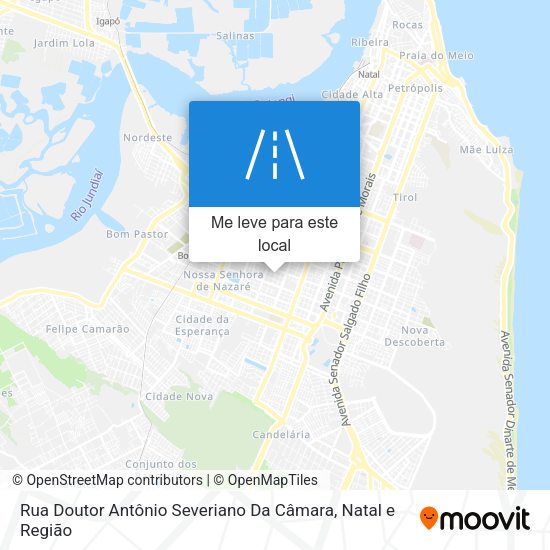 Rua Doutor Antônio Severiano Da Câmara mapa